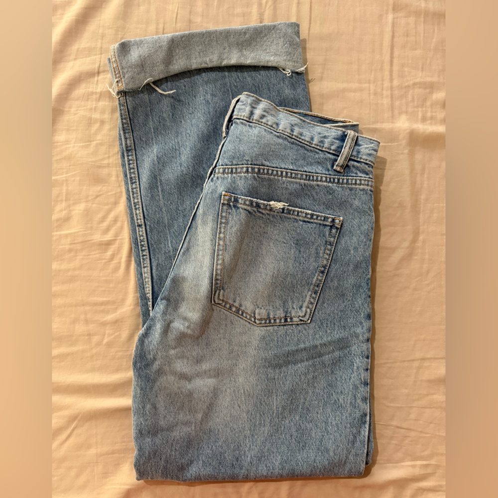 Zara Relaxed Fit Light Blue Jeans